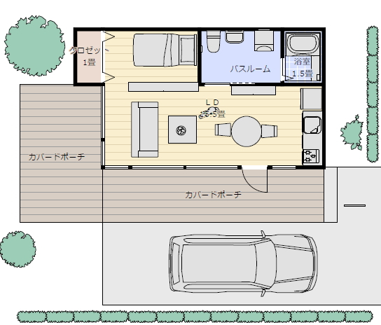 一人暮らし 間取り 一軒家の間取り図