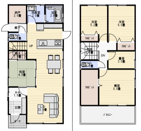 間取り図集 35坪の間取り図
